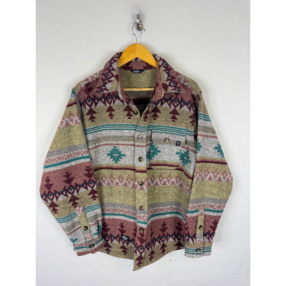 Notice The Reckless Mens Southwestern Tapestry Jacket Geometric Aztec Pattern L